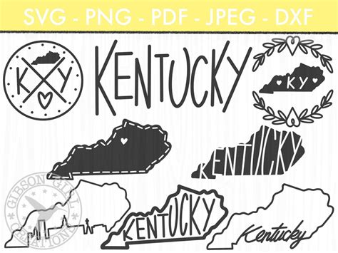 Kentucky Svg Kentucky Svg Bundle Ky Svg Kentucky State Etsy Australia