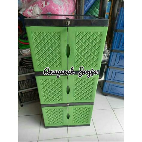 Jual Lemari Plastik Susun Aquose Full Kunci Promo Shopee Indonesia