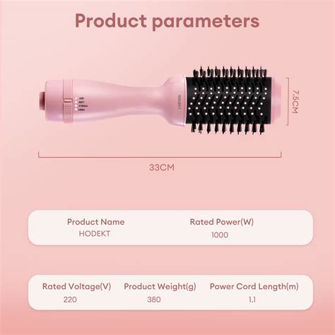 HODEKT Hot Air Brush Comb In Hair Curler Hot Cool Air Curling Iron Straightener Shopee