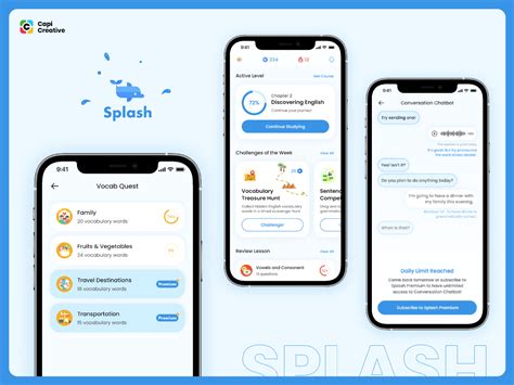 Splash English Learning App Design Figma