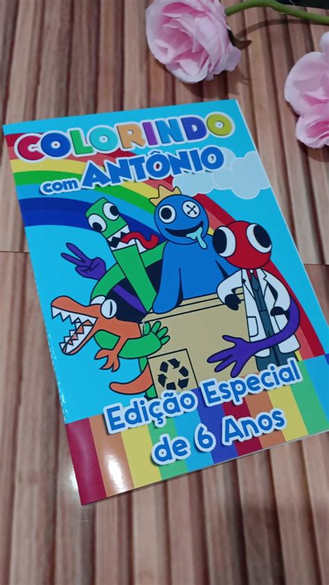 Revista De Colorir Rainbow Friends X Personalizada Elo