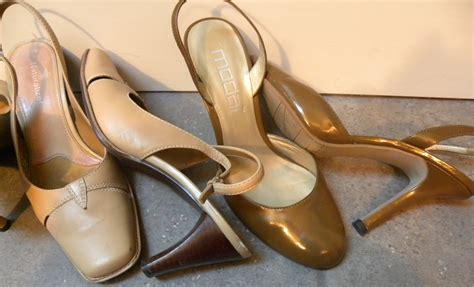 Canadianpetite Taupe And Nude Shoes