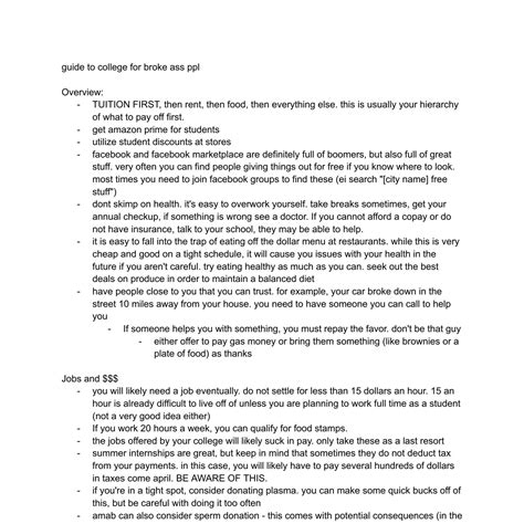 Guide To College For Broke Ass Ppl Pdf DocDroid