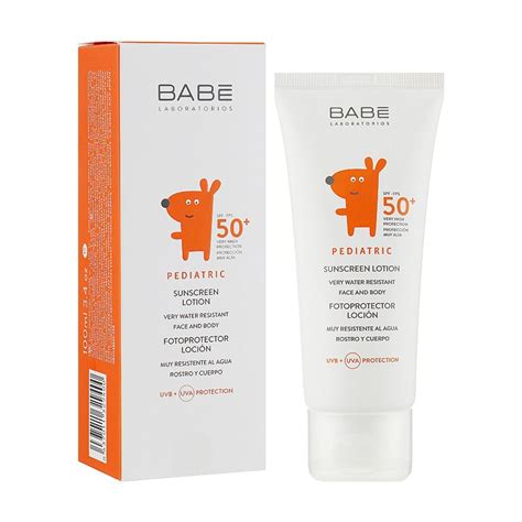 Дитячий сонцезахисний лосьйон для обличчя і тіла Babe Laboratorios SPF