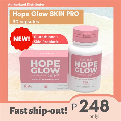 Luna Aura Hope Glow Skin PRO Skin Probiotics Gluta 30 Capsules