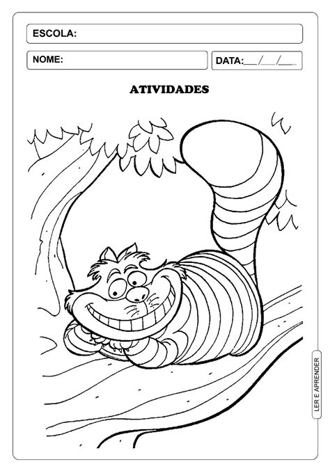 Alice No Pa S Das Maravilhas Desenhos Para Colorir Curiosidades