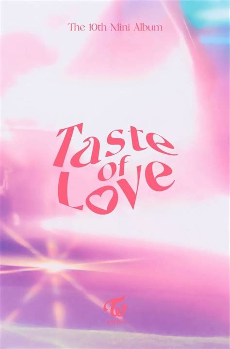 the cover for taste of love, with pink and purple colors in the sky ...