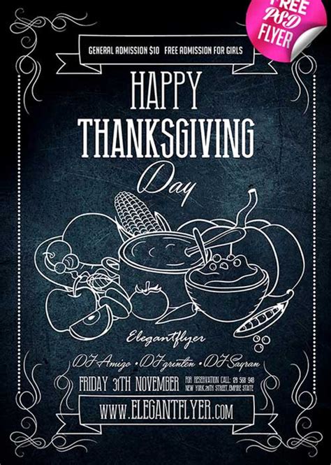 Thanksgiving Flyer Template Free Download