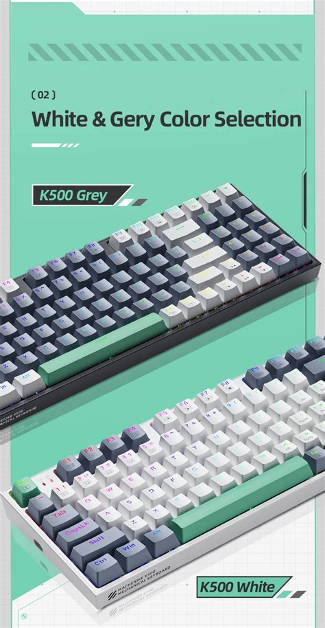 Machenike K Teclado Mec Nico Fio Hot Swappable Teclas Luz Rgb Mac Windows Ize Tec