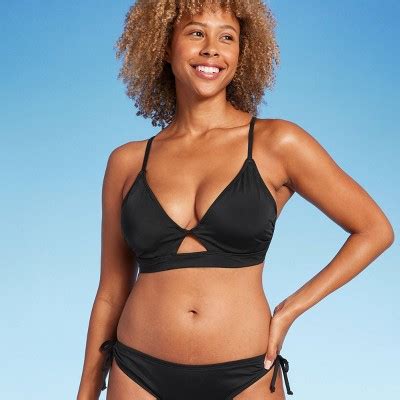 Women S Longline Ring Detail Underwire Bikini Top Shade Shore