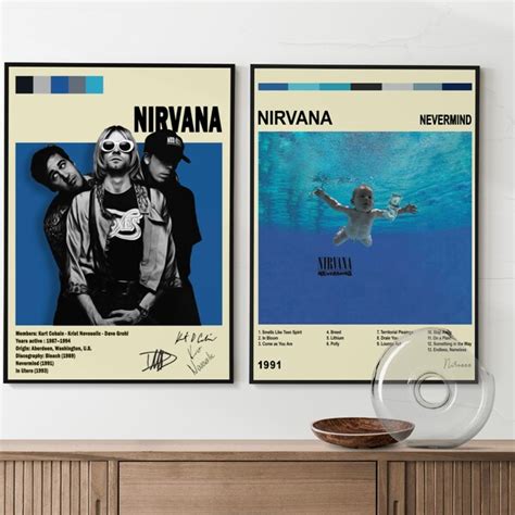 Nirvana Poster Etsy