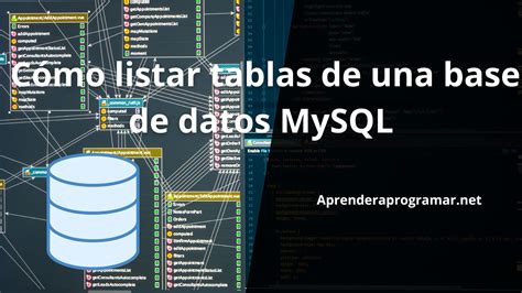 C Mo Listar Tablas De Una Base De Datos Mysql Bases De Datos