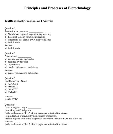 Samacheer Kalvi Th Bio Botany Solutions Chapter Principles And