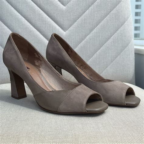 Salto Arezzo Nude Marrom Sapato Feminino Arezzo Usado Enjoei