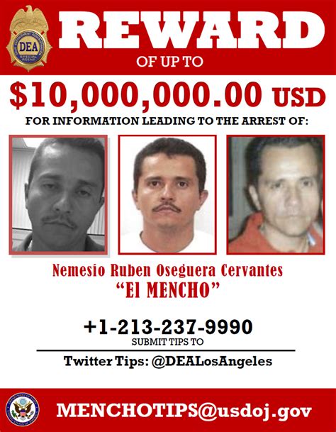 Kenneth Rijock's Financial Crime Blog: USD$10m/MXN$30m REWARD FOR "EL ...