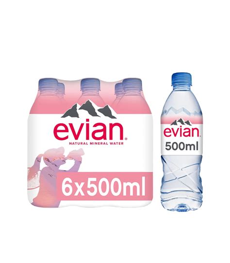 Evian Mineral Water 6x500ml - Global Brand Supplies