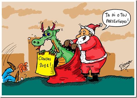 Charges e Desenhos do Diemer: Então é Natal