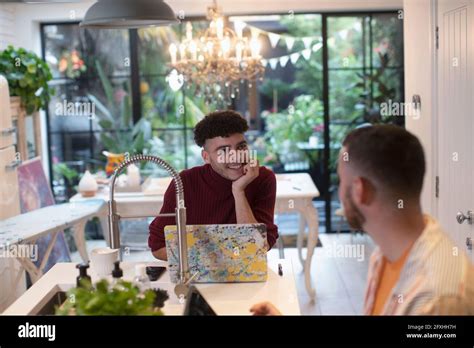 Gay Couple Remote Use Hi Res Stock Photography And Images Alamy