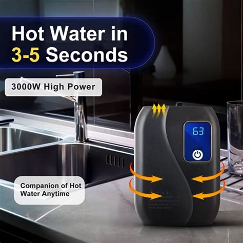 Electric Mini Tank Water Heater Hot Water Heater With Lcd Digital Display V W Mini