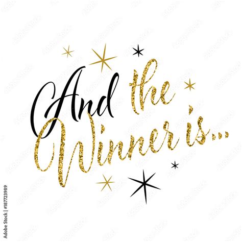 And The Winner Is Stock Vector Adobe Stock