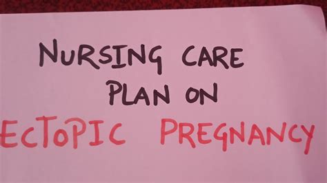 Ncp On Ectopic Pregnancy Obg Nursing Care Plan On Ectopic Pregnancy Ectopicpregnancy Care