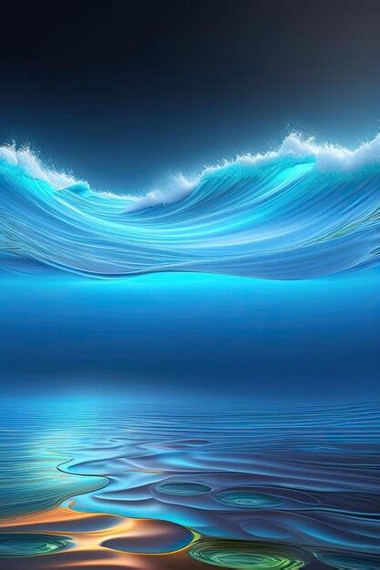 Premium Ai Image Water Flow Background