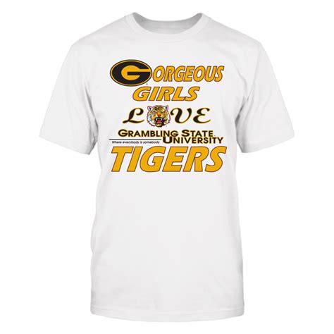 Official Grambling State University Gorgeous Girls Love Tigers Shirts