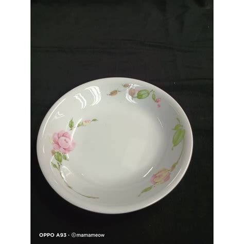 Corelle 17cm Soup Plate Country Rose Shopee Malaysia