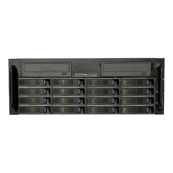 Short Length 4U Server Case With 16x 3 5 Hot Swappable SATA SAS Drive Bays 6Gb S MiniSAS