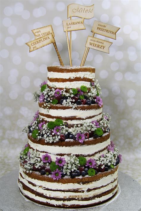 Naked Cake Propozycji Na Lekki I Delikatny Tort Na Wesele