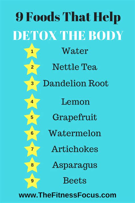 9 Foods That Help Detox The Body The Fitness Focus