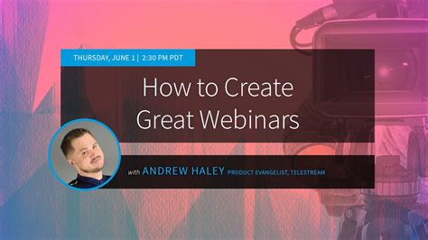 How To Produce Great Webinars Youtube