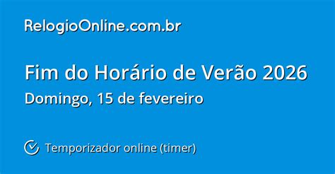 Quando Termina O Verão De 2026 - Fim do Horário de Verão 2026 - Temporizador online (timer ...