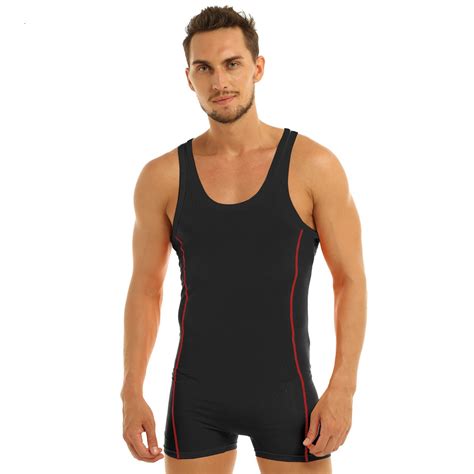 Tight Gay Leotard Singlet With Butt Opening Colors Queerks