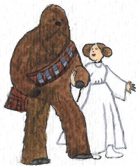 Chewbacca And Leia By Brazilianferalcat On Deviantart