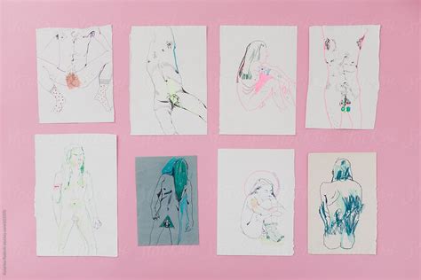 Pastel Nude Drawings By Stocksy Contributor Katarina Radovic Stocksy