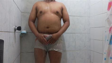 Jugando Con Mi Boxer Y Mi Polla En La Ducha Gay Porn Xhamster
