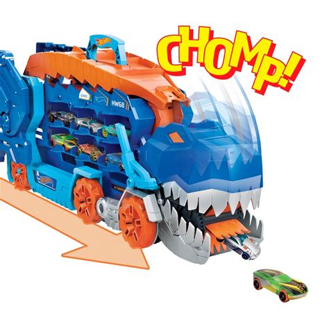 Hot Wheels City Let S Race Ultimate T Rex Transporter Playset Smyths Toys Uk