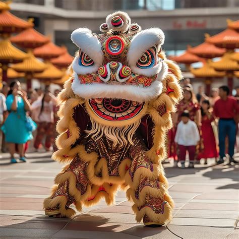 pertunjukan barongsai  tarian naga  singa  perayaan