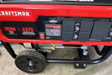 Craftsman 3500 Watt Gasoline Portable Generator Mint Condition Ebay