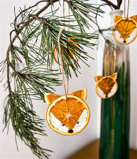 Set of 6 Dried Orange Ornaments | Christmas Tree Ornament | Funky Fox