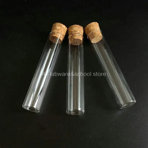 10 шт. лаборатория 20x100 мм прозрачное стекло плоская Нижняя пробирка ...