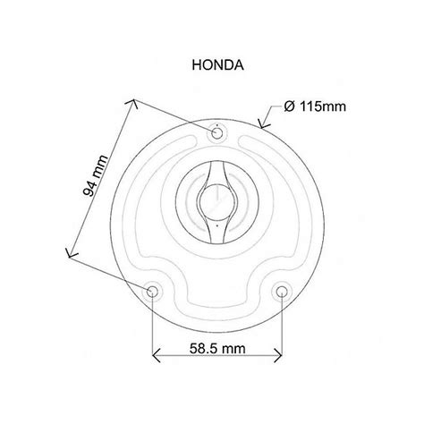 Tappo Serbatoio Benzina A Sgancio Rapido Honda Cb Cbf Cbr Vfr Africa