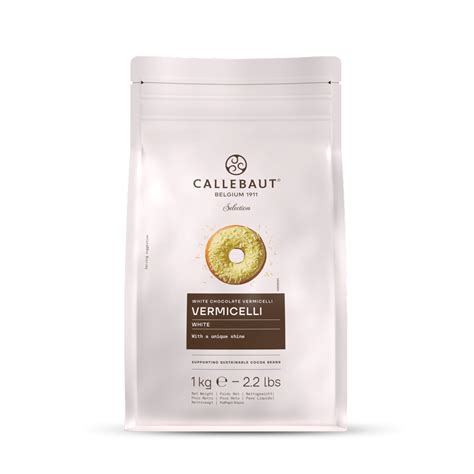 callebaut callebaut selection white chocolate vermicelli kg