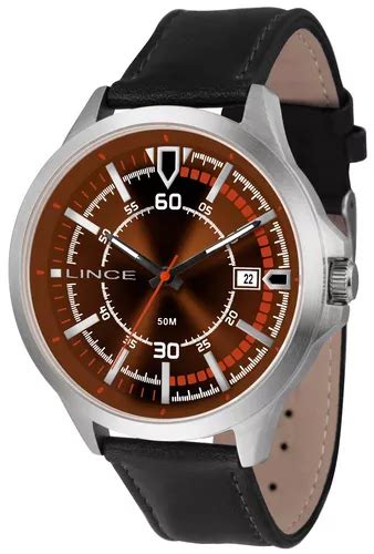 Reloj Lince MRC4358s N2px de piel marrón para hombre MercadoLibre