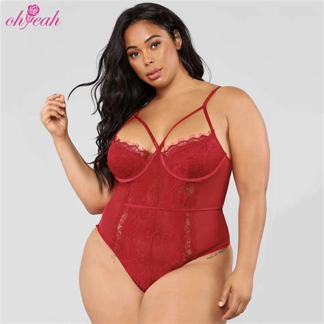 Ohyeah Fat Women Plus Size Women Sexy One Piece Teddy Lingerie Sexy One Piece Teddy Lingerie
