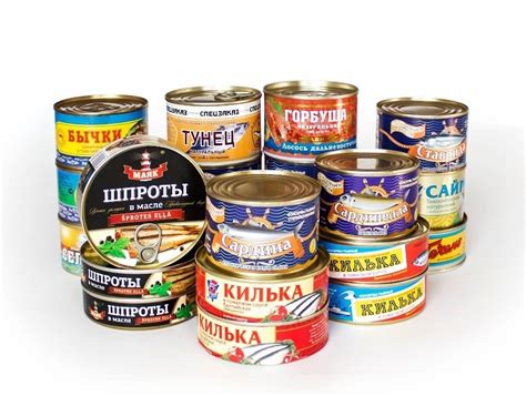 Рыбные консервы и морепродукты