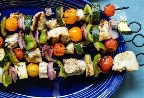 Grilled Halloumi Skewers Recipe Grilled Halloumi Halloumi