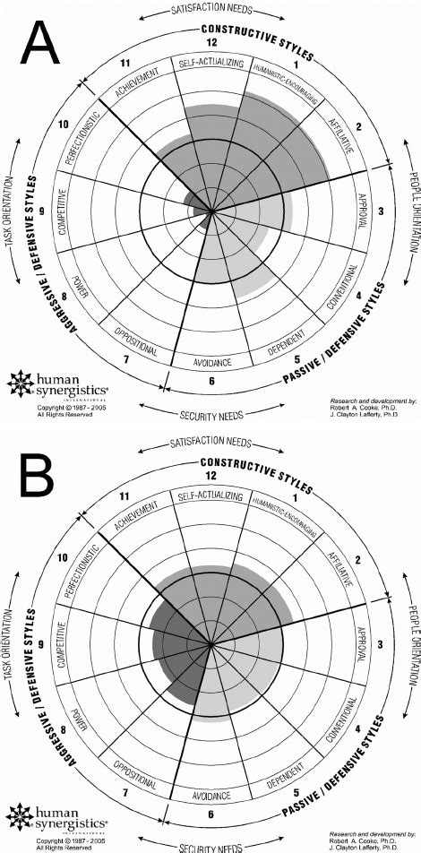 Circumplexes That Display Outcomes Of Human Synergistics Life Styles