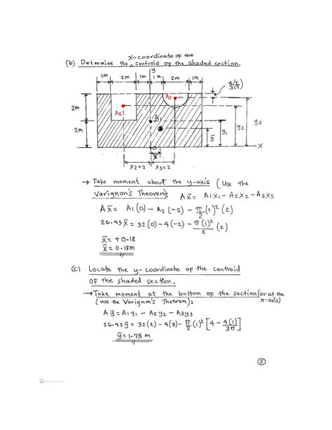 SOLUTION 2 Solutions To The Illustrative Problems On Centroids And